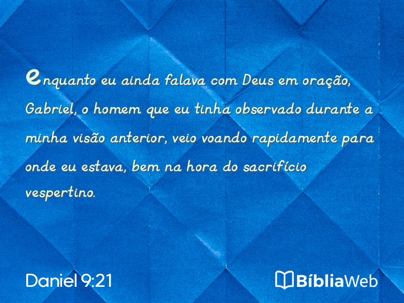 Daniel 9:21 em imagem para compartilhar