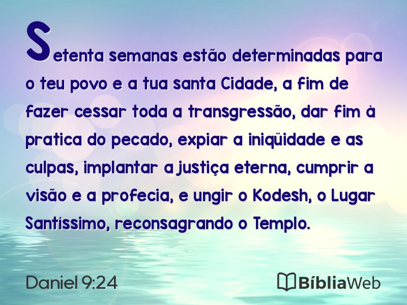 Daniel 9:24 em imagem para compartilhar