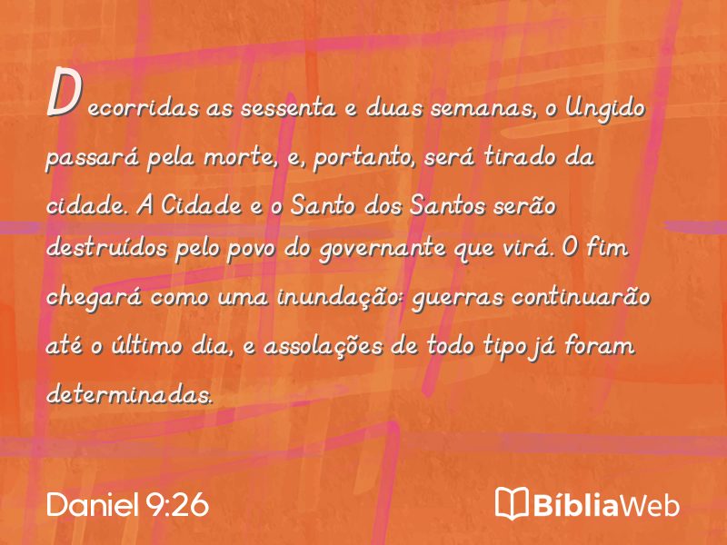 Daniel 9:26 em imagem para compartilhar