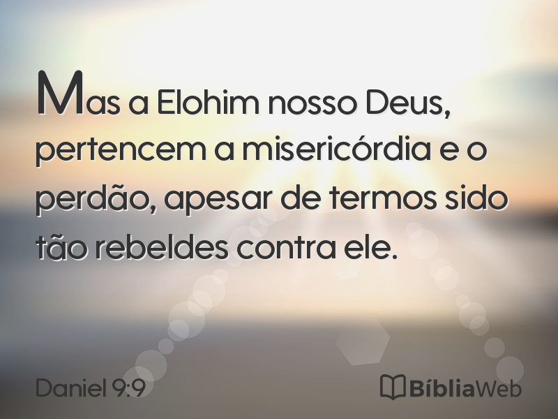 Daniel 9:9 em imagem para compartilhar