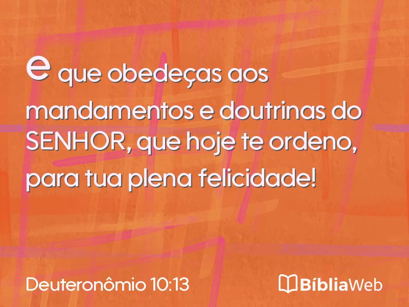 Deuteronômio 10:13 em imagem para compartilhar