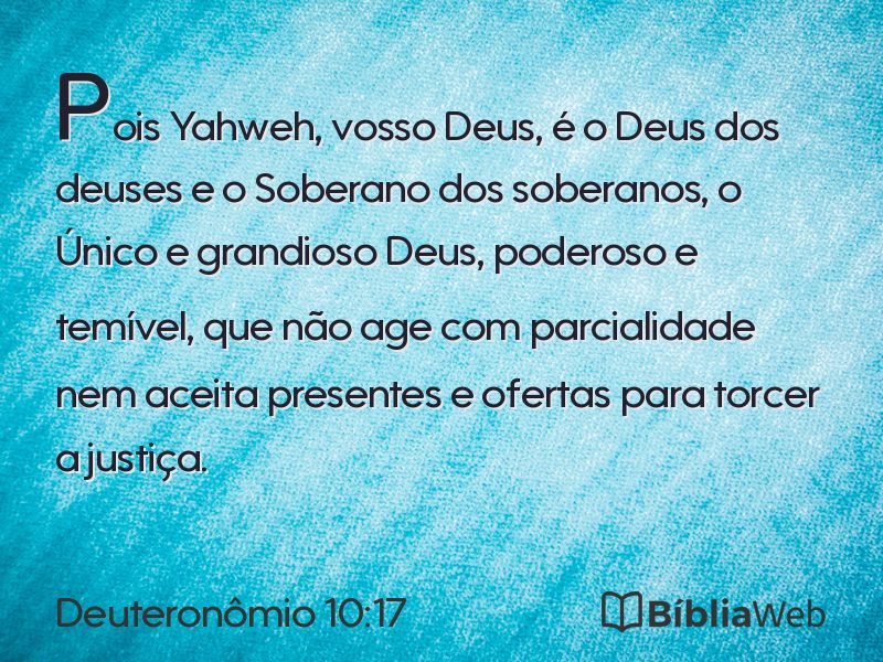 Deuteronômio 10:17 em imagem para compartilhar