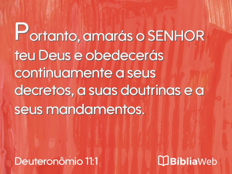 Deuteronômio 11:1 em imagem para compartilhar