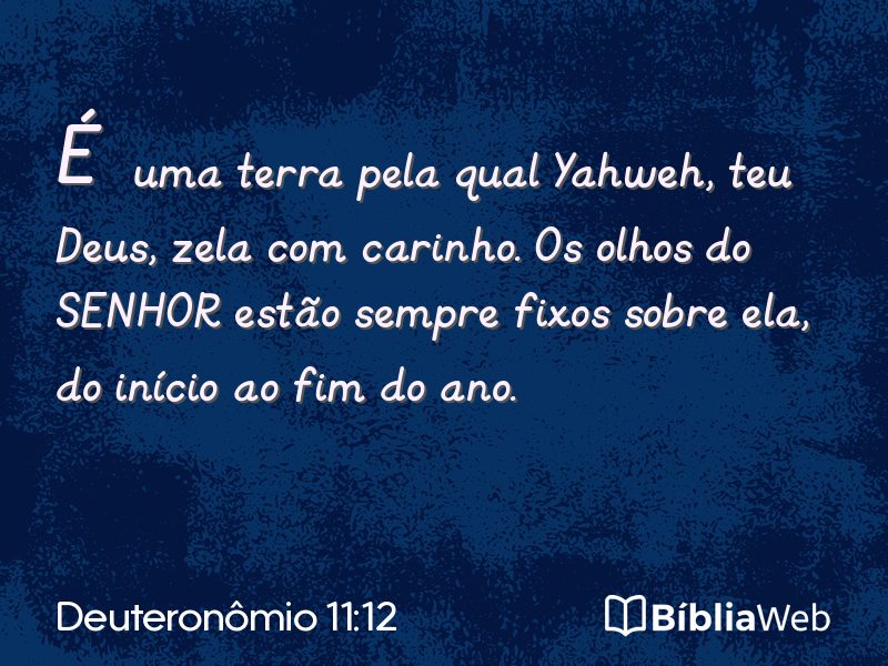 Deuteronômio 11:12 em imagem para compartilhar