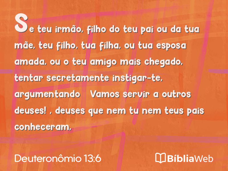 Deuteronômio 13:6 em imagem para compartilhar