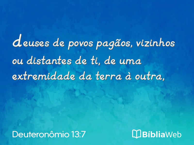 Deuteronômio 13:7 em imagem para compartilhar