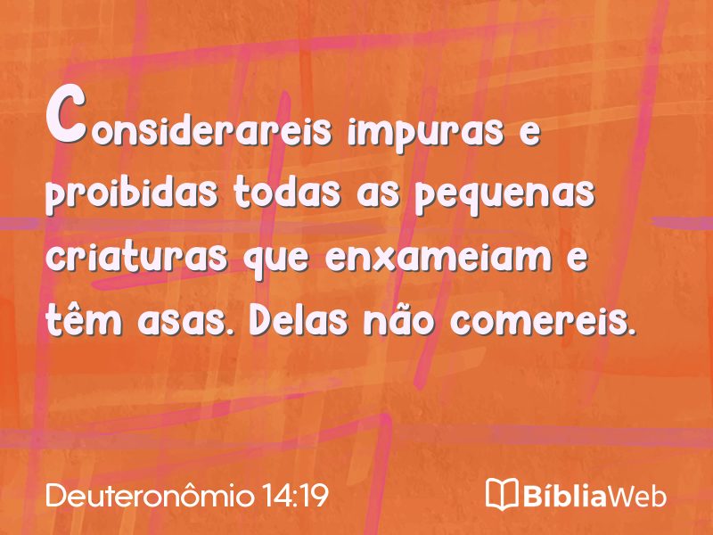 Deuteronômio 14:19 em imagem para compartilhar