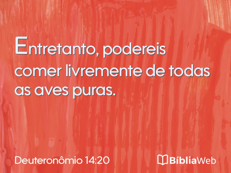 Deuteronômio 14:20 em imagem para compartilhar