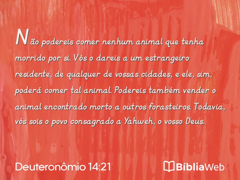 Deuteronômio 14:21 em imagem para compartilhar