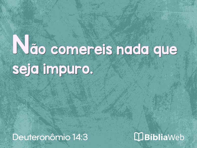 Deuteronômio 14:3 em imagem para compartilhar