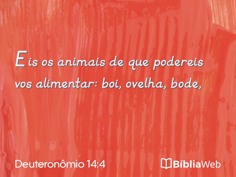 Deuteronômio 14:4 em imagem para compartilhar