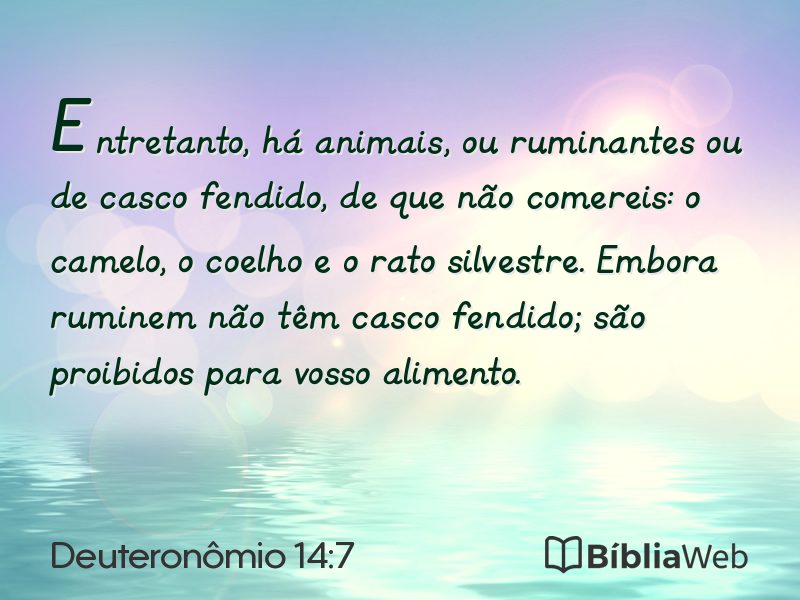 Deuteronômio 14:7 em imagem para compartilhar