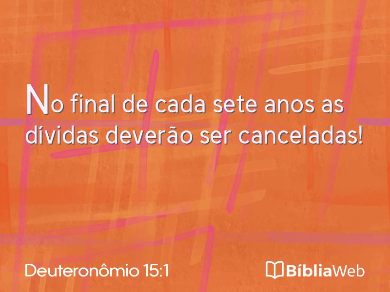 Deuteronômio 15:1 em imagem para compartilhar
