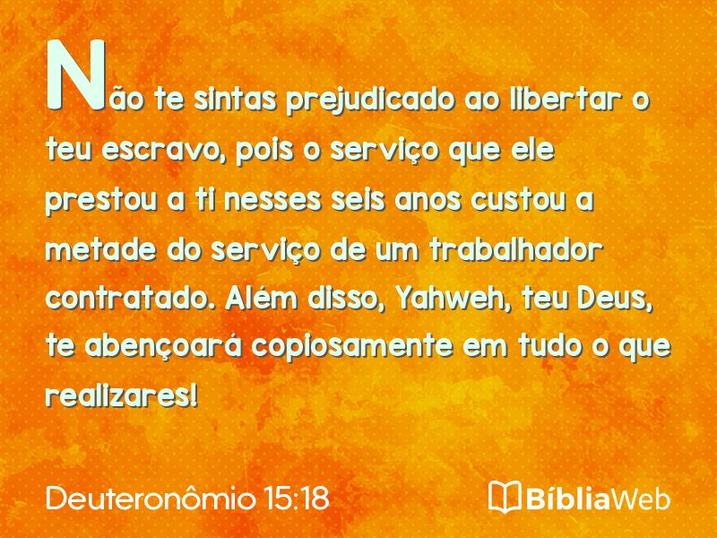 Deuteronômio 15:18 em imagem para compartilhar