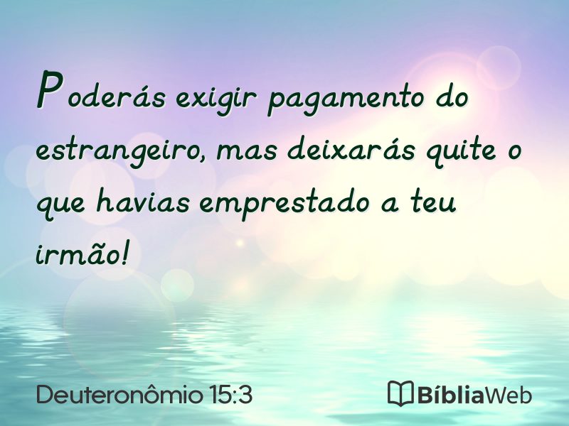 Deuteronômio 15:3 em imagem para compartilhar