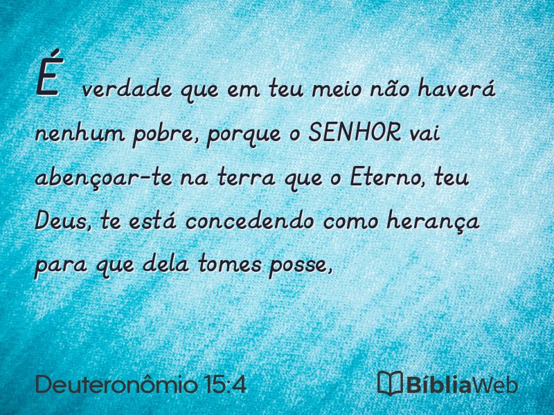 Deuteronômio 15:4 em imagem para compartilhar