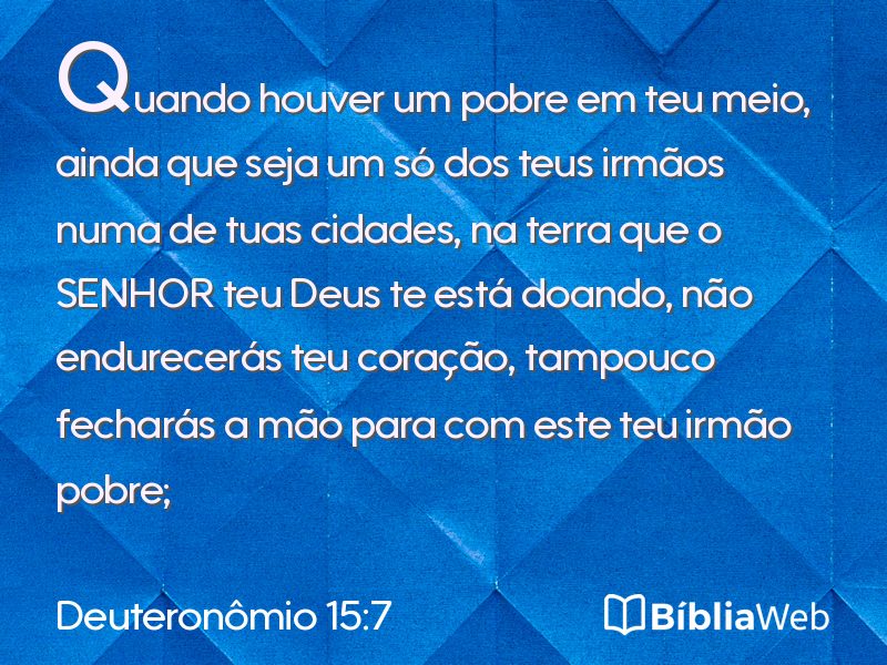 Deuteronômio 15:7 em imagem para compartilhar