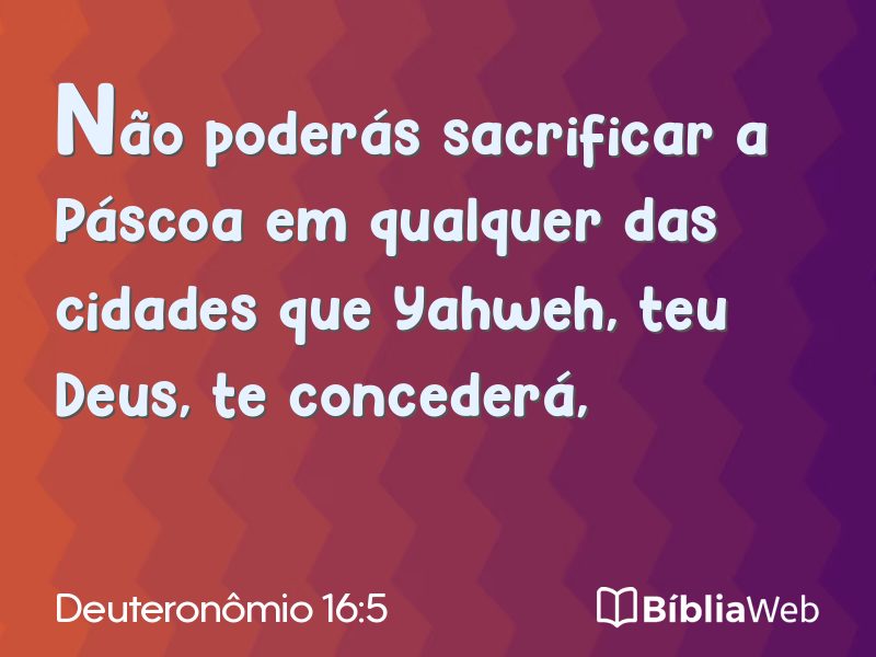 Deuteronômio 16:5 em imagem para compartilhar