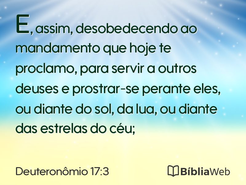 Deuteronômio 17:3 em imagem para compartilhar