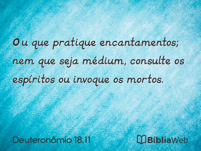 Deuteronômio 18:11 em imagem para compartilhar