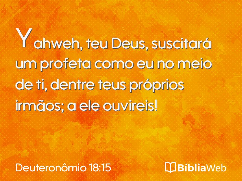 Deuteronômio 18:15 em imagem para compartilhar