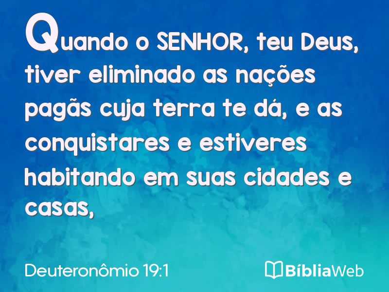 Deuteronômio 19:1 em imagem para compartilhar