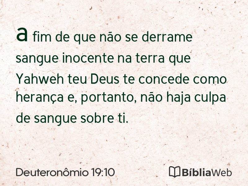 Deuteronômio 19:10 em imagem para compartilhar
