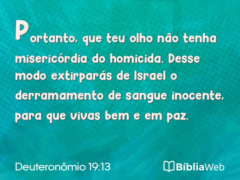 Deuteronômio 19:13 em imagem para compartilhar