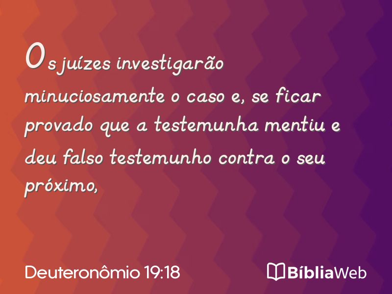 Deuteronômio 19:18 em imagem para compartilhar