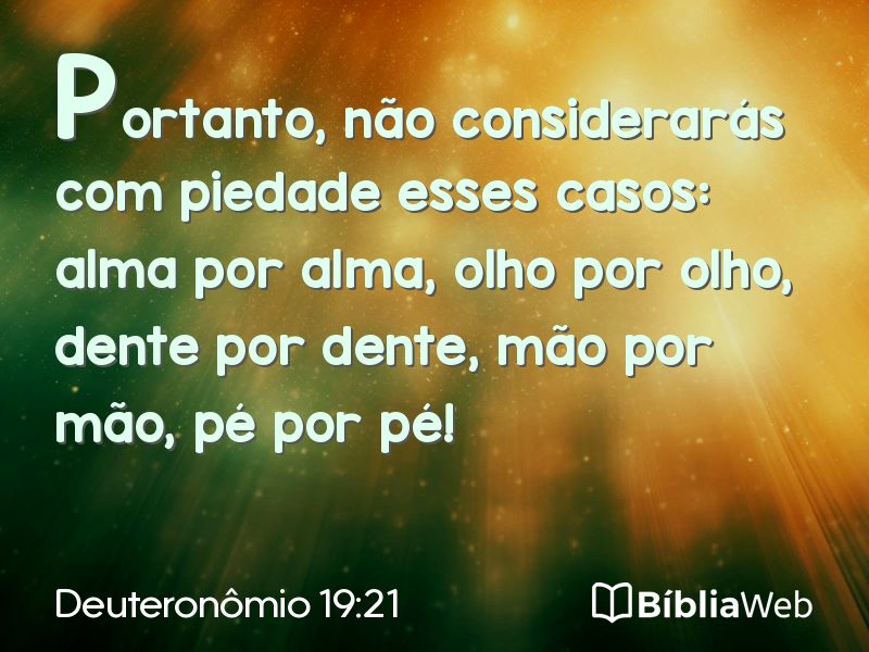 Deuteronômio 19:21 em imagem para compartilhar