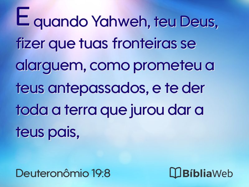 Deuteronômio 19:8 em imagem para compartilhar