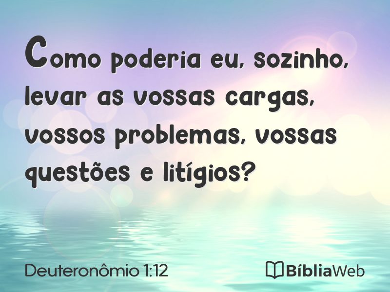 Deuteronômio 1:12 em imagem para compartilhar