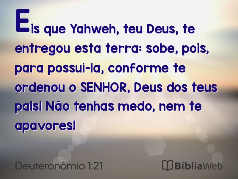 Deuteronômio 1:21 em imagem para compartilhar