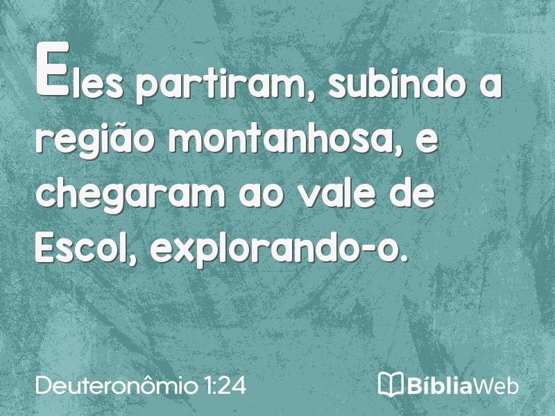 Deuteronômio 1:24 em imagem para compartilhar