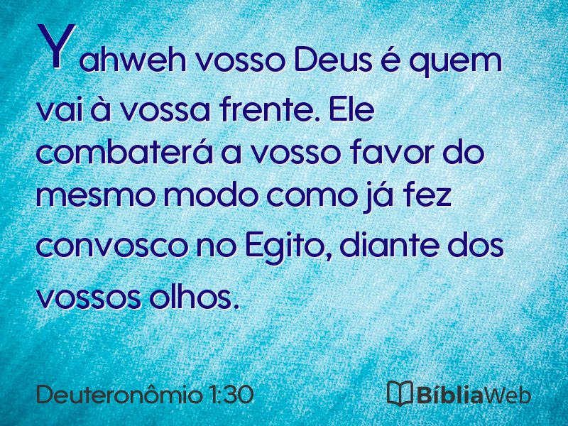 Deuteronômio 1:30 em imagem para compartilhar