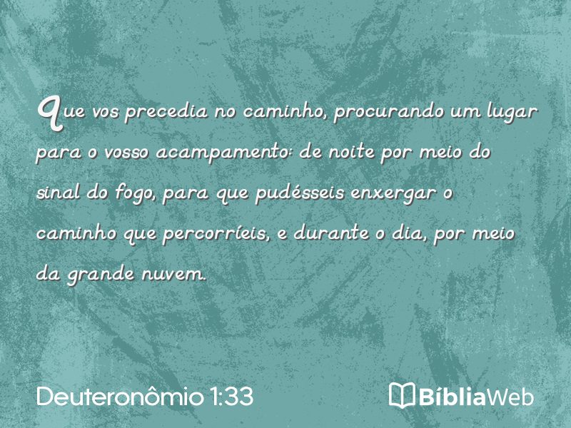 Deuteronômio 1:33 em imagem para compartilhar