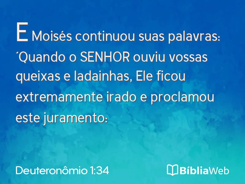 Deuteronômio 1:34 em imagem para compartilhar
