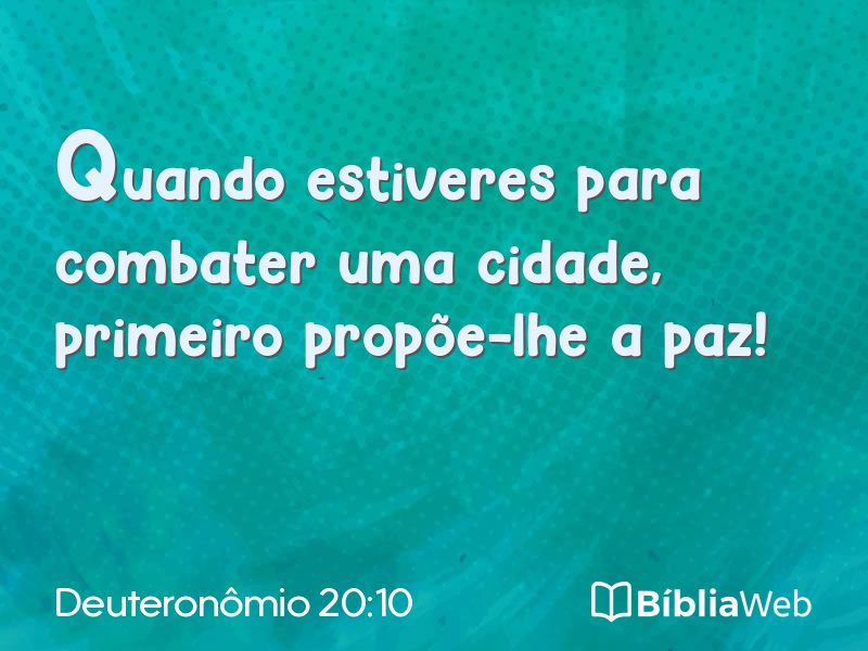 Deuteronômio 20:10 em imagem para compartilhar