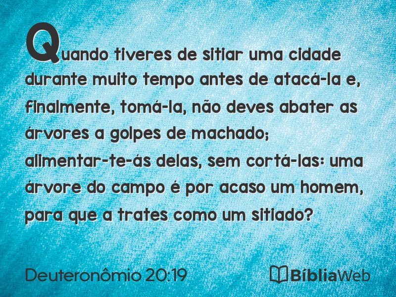 Deuteronômio 20:19 em imagem para compartilhar
