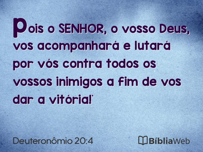 Deuteronômio 20:4 em imagem para compartilhar