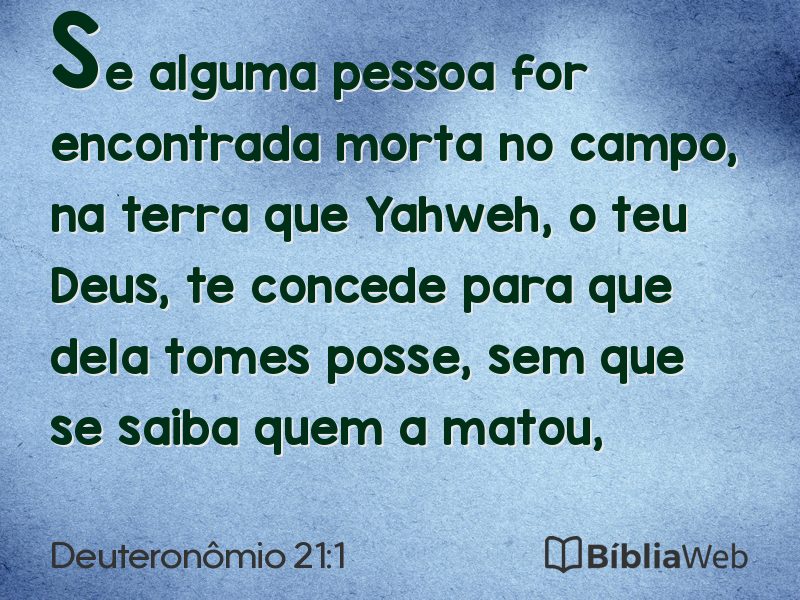 Deuteronômio 21:1 em imagem para compartilhar
