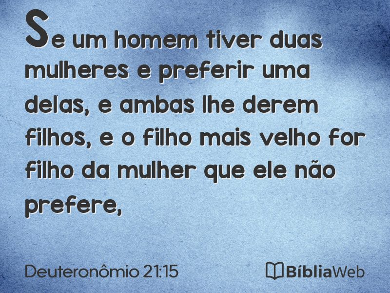 Deuteronômio 21:15 em imagem para compartilhar