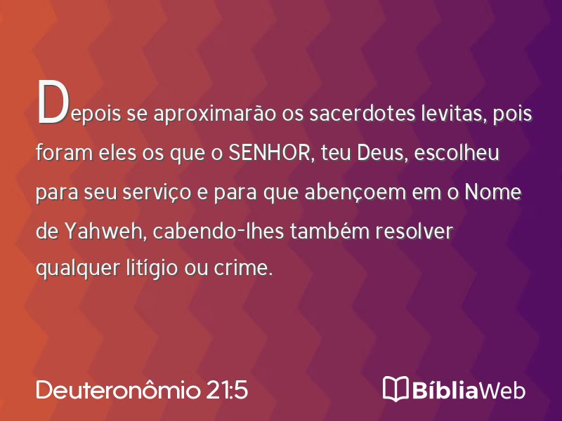 Deuteronômio 21:5 em imagem para compartilhar