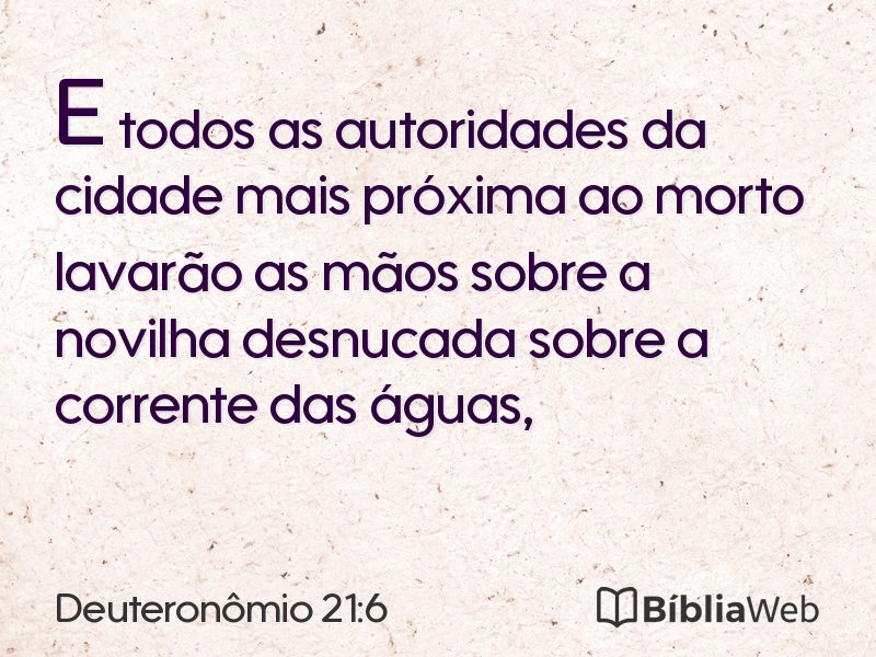 Deuteronômio 21:6 em imagem para compartilhar