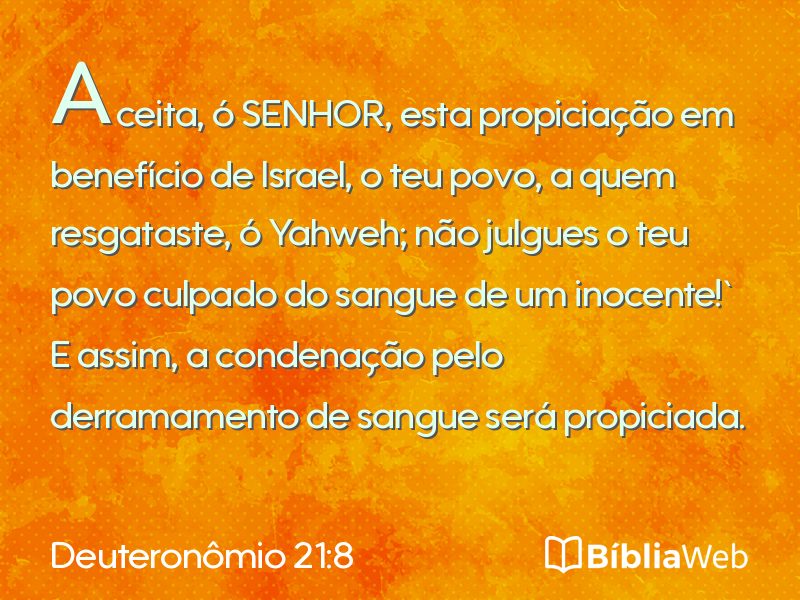 Deuteronômio 21:8 em imagem para compartilhar
