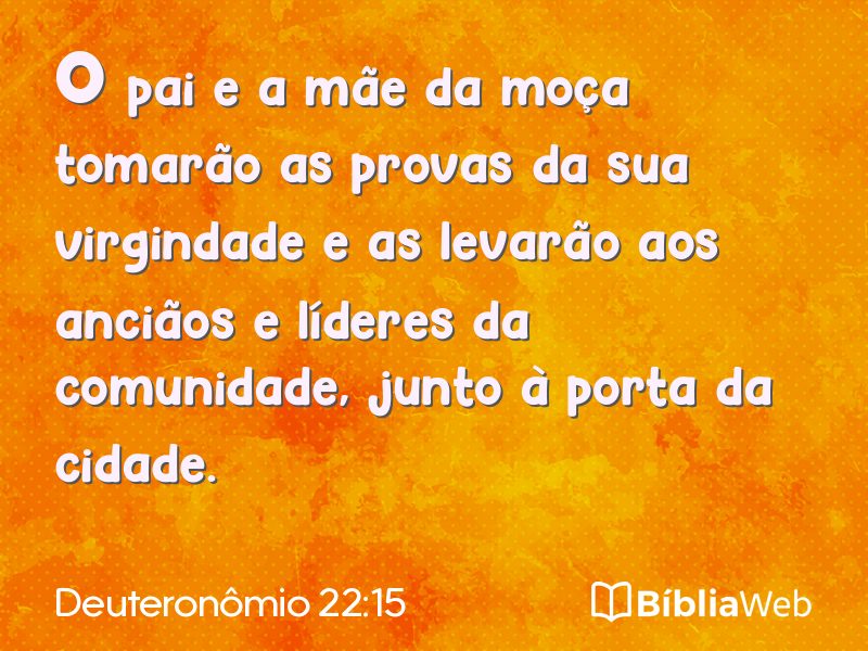 Deuteronômio 22:15 em imagem para compartilhar