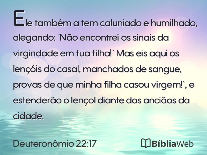 Deuteronômio 22:17 em imagem para compartilhar