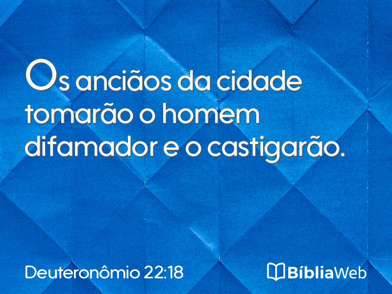 Deuteronômio 22:18 em imagem para compartilhar
