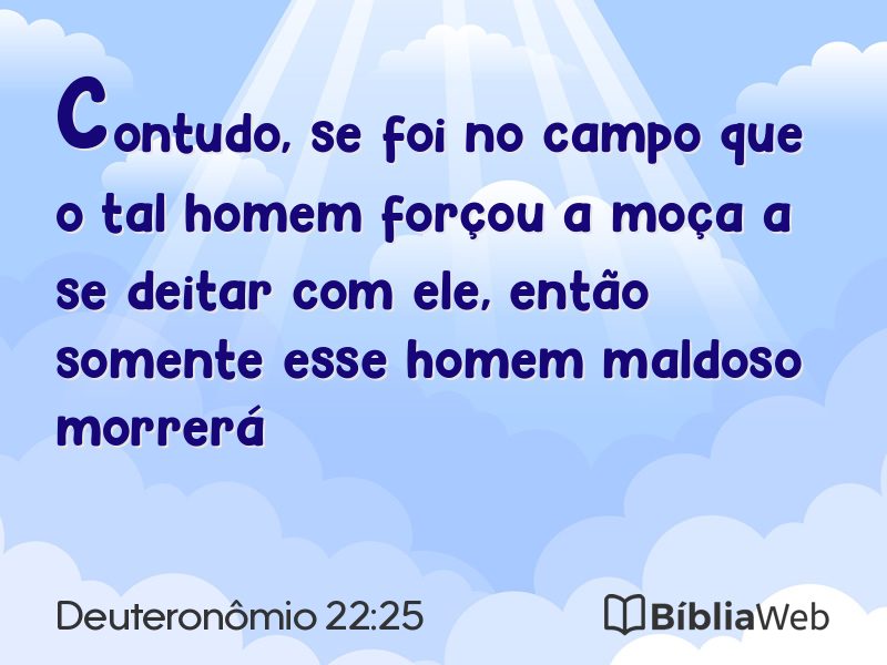 Deuteronômio 22:25 em imagem para compartilhar