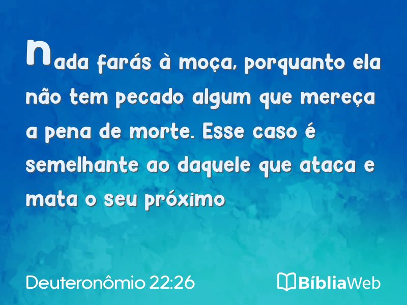 Deuteronômio 22:26 em imagem para compartilhar